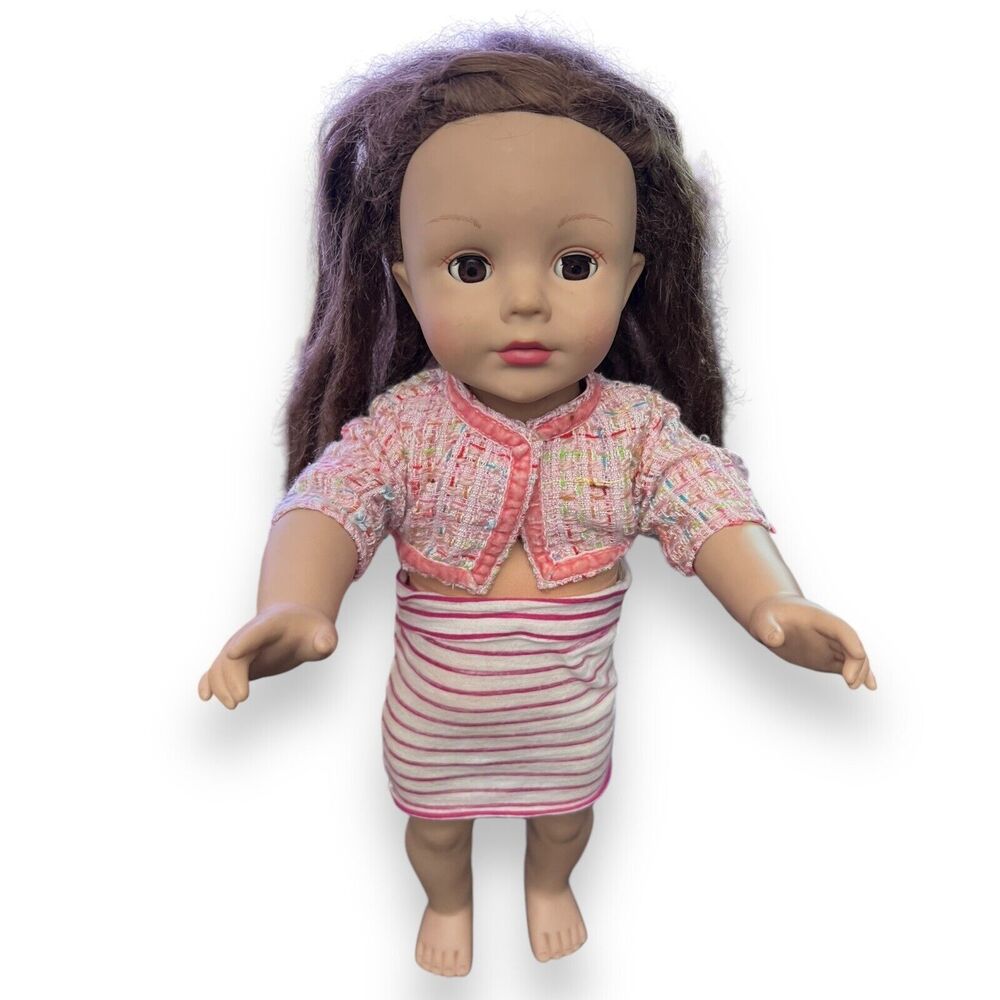 Madame Alexander 18” Brunette And Brown Eyes Crop Top Skirt Girl Doll - 2007